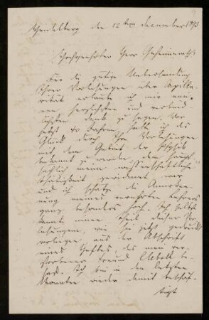 Nr. 9 Brief von Georg Quincke an Franz Ernst Neumann. Heidelberg, 12.12.1893
