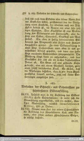 §. 183. Verhalten der Schwefel- und Salpetersäure zur salpetersauren Silberauflösung