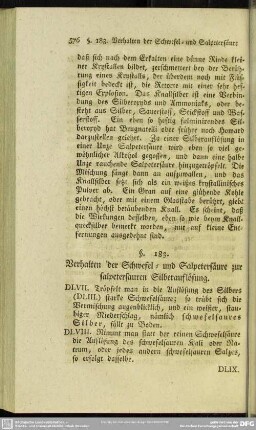 §. 183. Verhalten der Schwefel- und Salpetersäure zur salpetersauren Silberauflösung