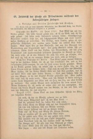 48. Friedrich der Große als Privatmann während des siebenjährigen Krieges.