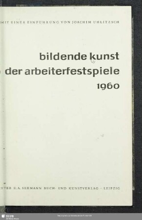 Bildende Kunst der Arbeiterfestspiele 1960