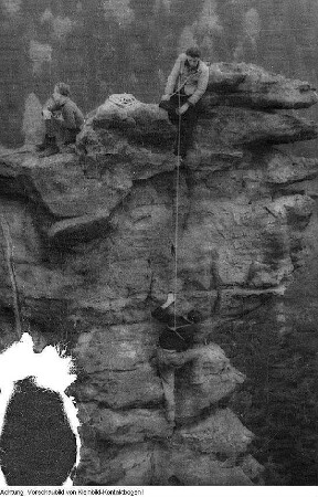 Bielatal, Klettern im Bielatal, 1946/47