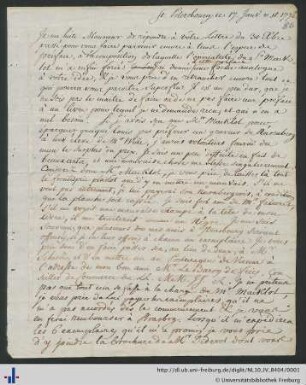 Nachlass F. D. Ring (NL 10/IV B 404) : Briefwechsel Ludwig Heinrich von Nicolay – Friedrich Dominicus Ring