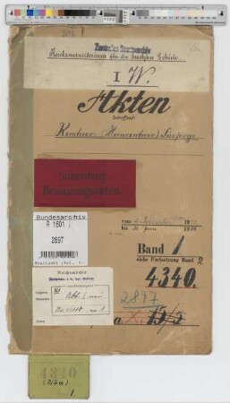 Rentner- (Kleinrentner-) Fürsorge: Bd. 1