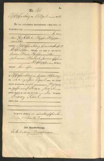 Standesamtsbuch der Stadt Aschaffenburg: Geburten 365/1900 - 184/1901