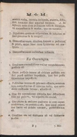 Ex Ontologia
