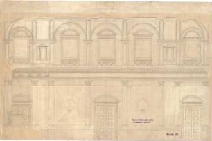 Neureuther, Gottfried von; München; Königlich - Bayerische Polytechnische Schule (TU) - Aula West (Wandabwicklung)