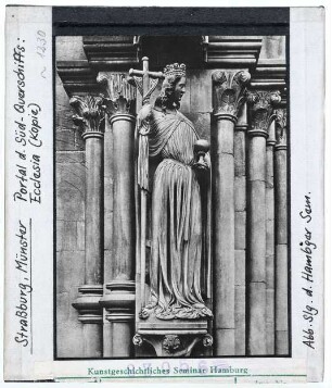 Straßburg: Münster, Südquerschiff, Portal, Ecclesia