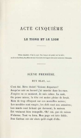 Acte cinquième. Le tigre et le lion