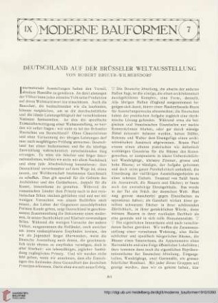 9: Deutschland auf der Brüsseler Weltausstellung