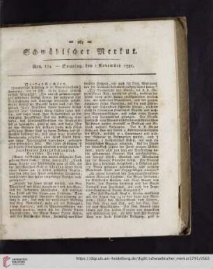 November (Nro. 174 - Nro. 191)
