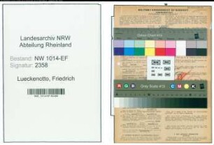 Entnazifizierung Friedrich Lueckenotto , geb. 22.04.1901 (Kaufmaennischer Angestellter)