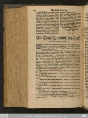Am Tage Johannis des Teuffers/ Evangelium Luc. 1.