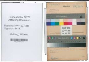 Entnazifizierung Wilhelm Hidding , geb. 31.08.1904 (Lehrer)
