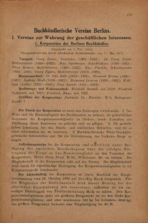 Buchhändlerische Vereine Berlins