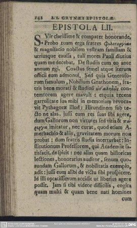 Epistola LII