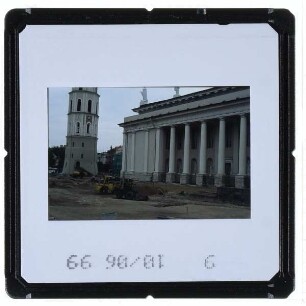Vilnius, Kathedrale St. Stanislaus,Vilnius, Glockenturm der Kathedrale St. Stanislaus
