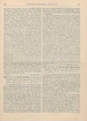 450-452 [Rezension] Tollin, H., Das Lehrsystem Michael Servet’s genetisch dargestellt. 2. u. 3. Bd