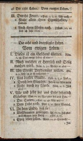 Die acht und dreyßigste Lehre. Vom ewigen Leben.