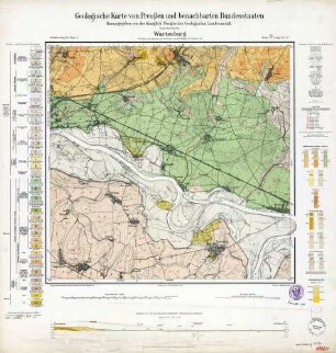 [4121] Wartenburg, Geologische Karte von Preußen und benachbarten Bundesstaaten
