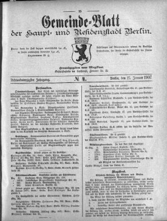 1907,4: No. 4, 27. Januar 1907
