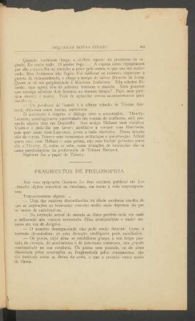 Fragmentos de philosophia