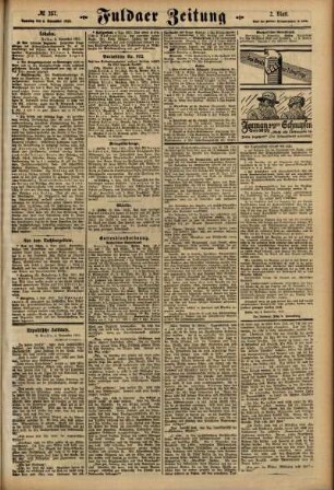 Zweite Ausgabe vom Samstag, den 06. November 1915.