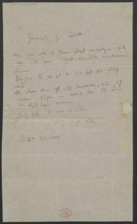 Brief an B. Schott's Söhne : 27.04.1839
