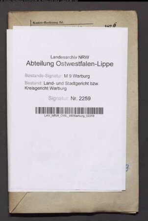 Erblasser: Vahle, Lorenz; Erblasser: Vahle, Friederike, geb. Kurte: