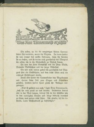 Was Frau Tannenmeise erzählte
