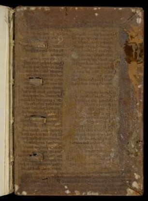 Fragment: Libellus tonarius (11./12. Jh., Abklatsch ehem. Spiegelbl., siehe auch vorderer Spiegel)