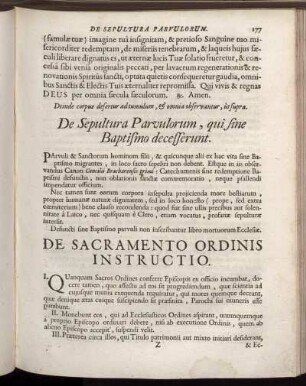 De Sacramento Ordinis Intsructio.