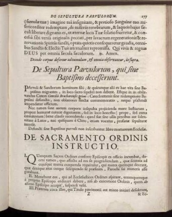 De Sacramento Ordinis Intsructio.