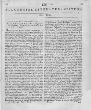 Krause, A.: De C. Suetonii Tranquilli fontibus et auctoritate. Berlin: Mylius 1831