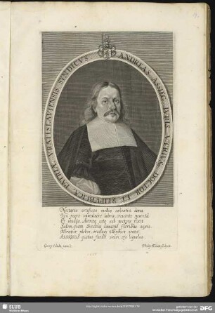 Andreas Assieg Juris Utriusq[ue] Doctor Et Reipublicae Patriae Vratislaviensis Syndicus