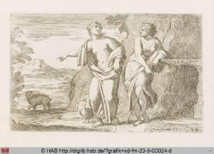 [Juno und Diana mit der zum Bär verwandelten Callisto]