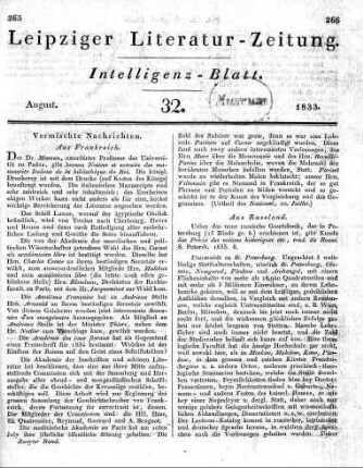1833-08 : 32. Stück