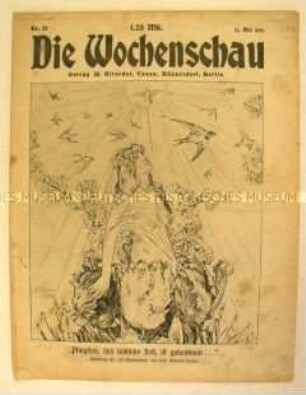 Illustrierte "Die Wochenschau" u.a. zur Besetzung von Nord-Schleswig durch Dänemark