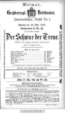 Der Schwur der Treue