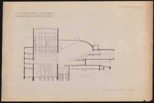 Konservatorium mit Theater, Istanbul: Schnitt G-H 1:200 (siehe Inv.Nr. 5284)