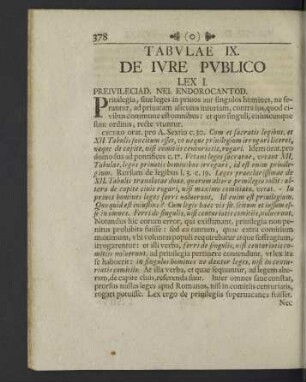 Tabulae IX. De iure publico