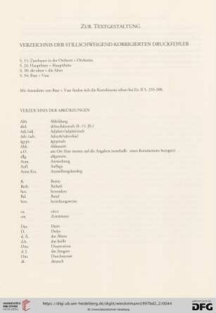 Zur Textgestaltung