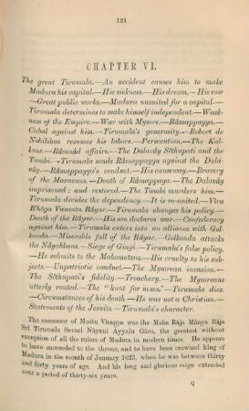 Chapter VI. The great Tirumala ...