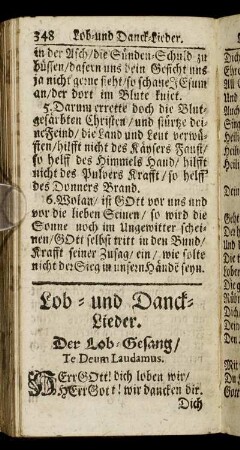 Lob- und Danck-Lieder.