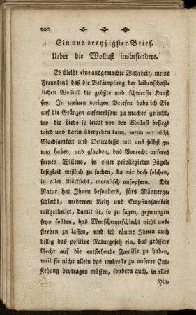 Ein und dreyßigster Brief. - Fünf und dreyßigster Brief.