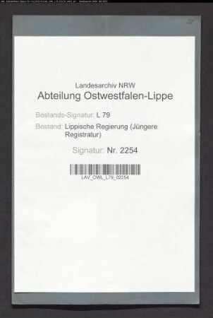 Abhaltung von Viehmärkten in Schwelentrup