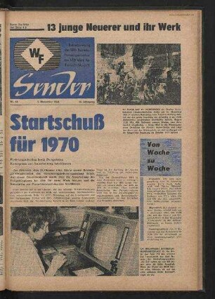 Betriebszeitung 'WF-Sender', Nr.43/1964 (5. November 1964)