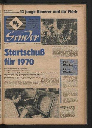 Betriebszeitung 'WF-Sender', Nr.43/1964 (5. November 1964)