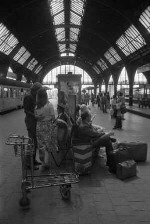 Reiseverkehr auf dem Karlsruher Hauptbahnhof