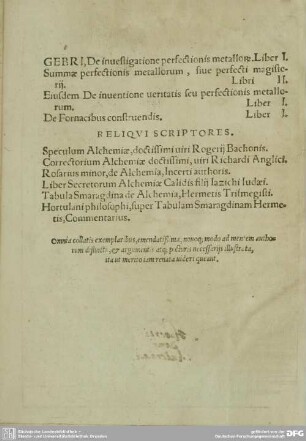 RELIQVI SCRIPTORES.